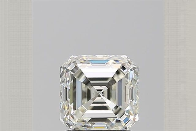 1.50 Carat Asscher Cut Champagne Diamond Moissanite Engagement Ring Se –  agemz