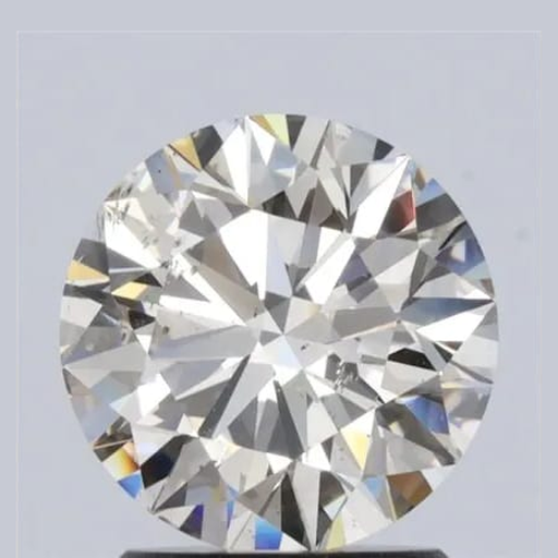 1.71 ct Round L · Faint Brown natural diamond