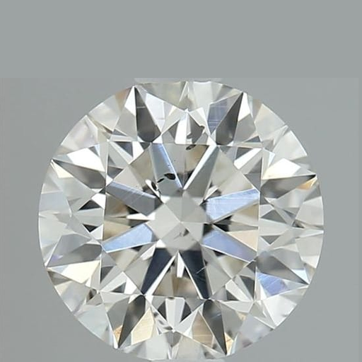 0.75 ct Round L · Faint Brown natural diamond
