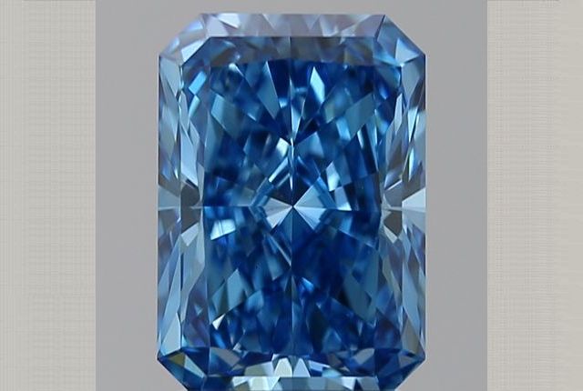 2.09 Carat Radiant Blue Lab Diamond