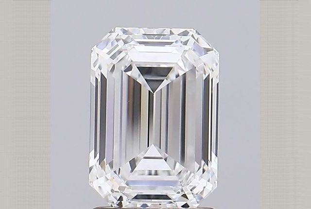 2.02 Carat Emerald Lab Grown Diamond D Color VVS1 Clarity