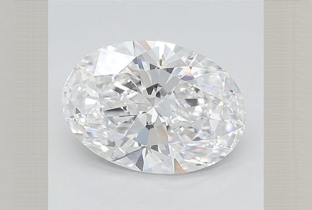 Carat Oval Lab Grown Diamond D Color VVS1 Clarity Very Good