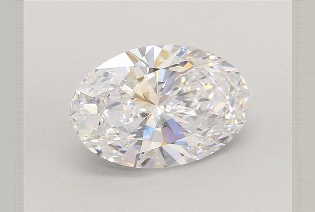 3.55 Carat Oval Lab Grown Diamond D Color VVS2 Clarity Very Good